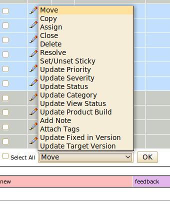 Screenshot of dropdown that is referred to