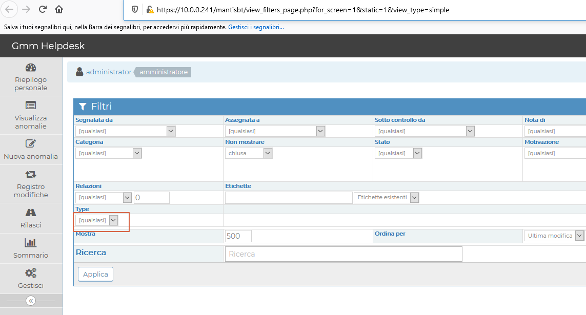 Filter in view_filters_page.php