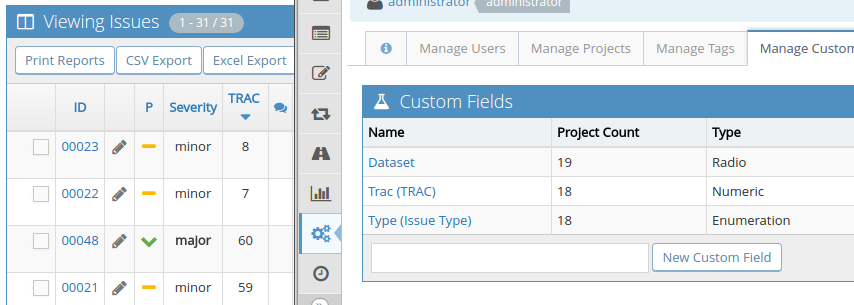 Custom Field sorting order bug